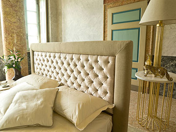 Letto classico imbottito Giellebimod. Amleto 2