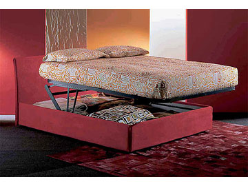 Letto moderno imbottito Giellebimod. Arco