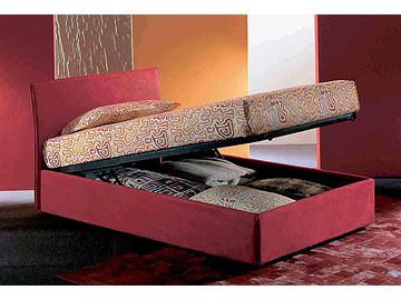 Letto moderno imbottito Giellebimod. Arco