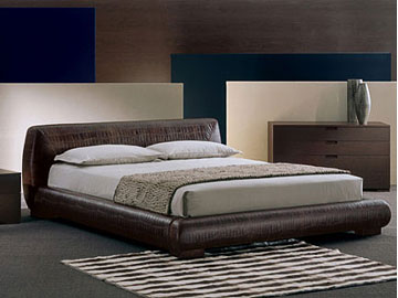 Letto moderno imbottito Giellebimod. Efeso