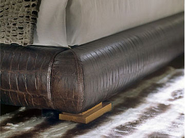 Letto moderno imbottito Giellebimod. Efeso
