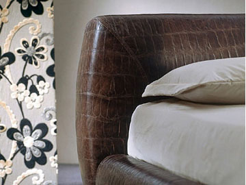 Letto moderno imbottito Giellebimod. Efeso