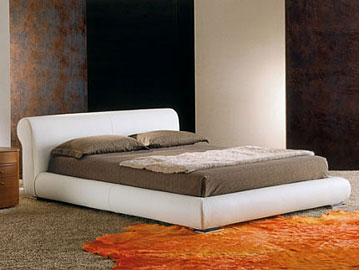 Letto moderno imbottito Giellebimod. Eliot