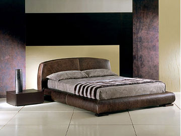 Letto moderno imbottito Giellebimod. Eliseo