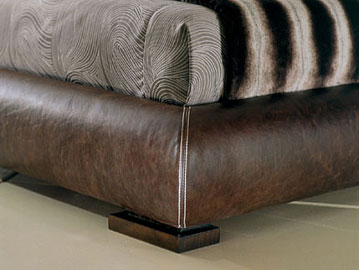 Letto moderno imbottito Giellebimod. Eliseo