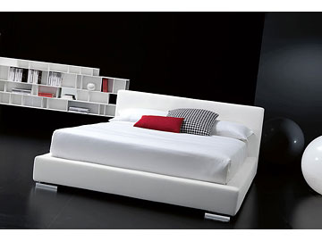 Letto moderno imbottito Giellebimod. Ervin