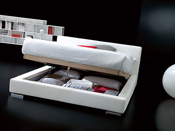 Letto moderno imbottito Giellebimod. Ervin