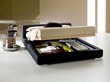 Letto moderno imbottito Giellebimod. Estevan