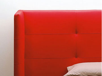 Letto tondo imbottito Giellebimod. John