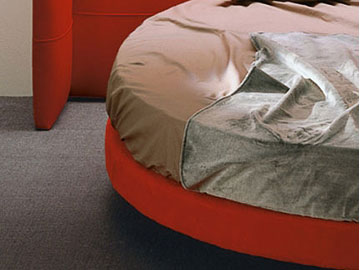 Letto tondo imbottito Giellebimod. John