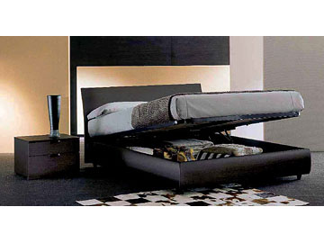 Letto moderno imbottito Giellebimod. Marte