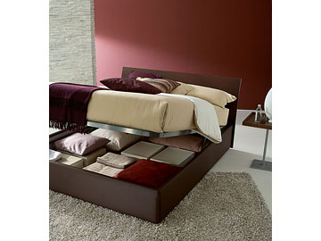 Letto moderno imbottito Giellebimod. Marte