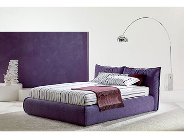 Letto moderno imbottito Giellebimod. Morbido