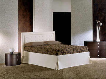 Letto moderno imbottito Giellebimod. Sogno 1 bis