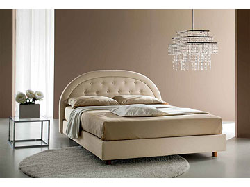 Letto classico imbottito Giellebimod. Sogno 3, 3 bis, 3 capitone