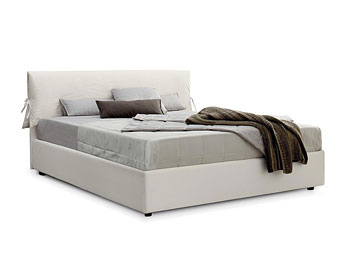 Letto imbottito modello Luxor box Spagnol