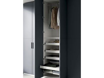 Accessori interni a scorrimento per armadio Spagnol Mod. Telaino T2 e T3
