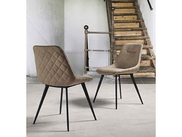 Sedia Imbottita Norway nabuk #1