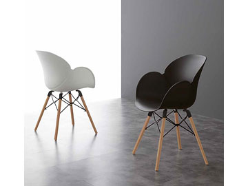 Sedia Imbottita Lotus Wood #1