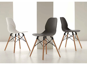 Sedia Shell Wood #1