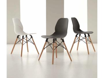 Sedia Mod. SHELL WOOD