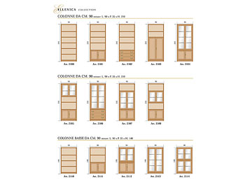 Misure elementi complonibili collezione "Ellenica"