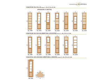 Misure elementi complonibili collezione "Ellenica"