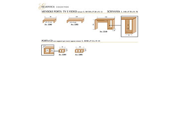 Misure elementi complonibili collezione "Ellenica"
