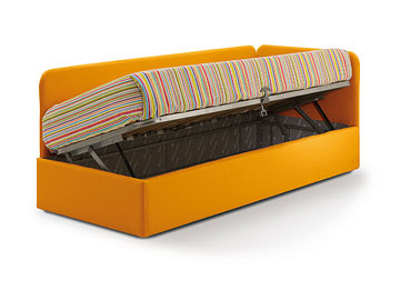 Divano letto sfoderabile Easy con contenitore
