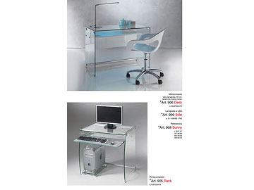 Poltroncina, mini-scrivania, lampada e porta computer