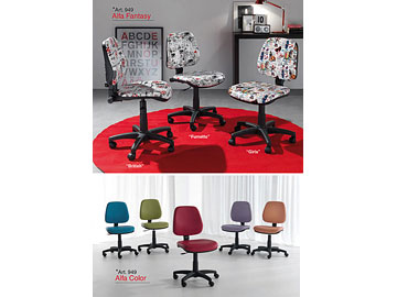 Sedia da <strong>ufficio</strong> modello Alfa Fantasy e Alfa Color
