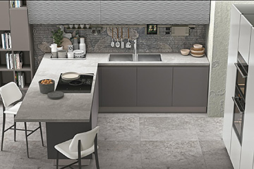 Cucina moderna Lube modello Clover Lux