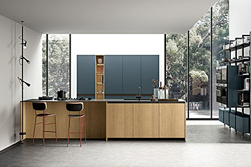 Cucina moderna Lube modello Immagina Wood