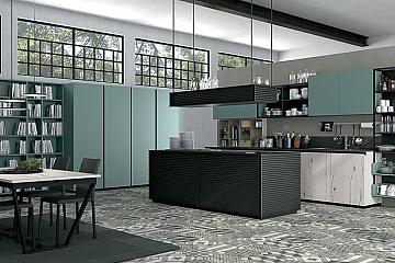 Cucina moderna Lube modello Oltre Bridge