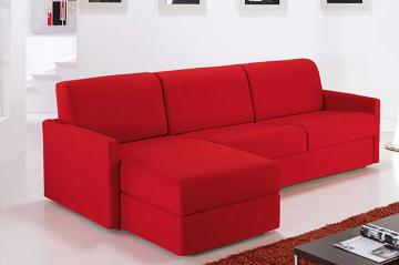 Divano letto modello LIRA con penisola a contenito