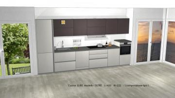 COMPOSIZIONE TIPO modello OLTRE cm. 430 H=222