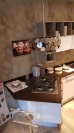 cucina LUBE modello Swing polimerico bianco lucido