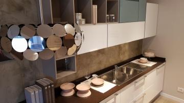 cucina LUBE modello Swing polimerico bianco lucido