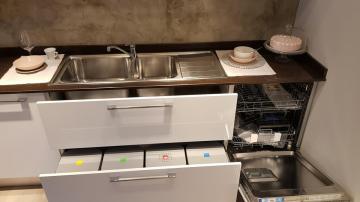 cucina LUBE modello Swing polimerico bianco lucido