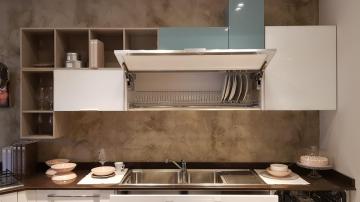 cucina LUBE modello Swing polimerico bianco lucido