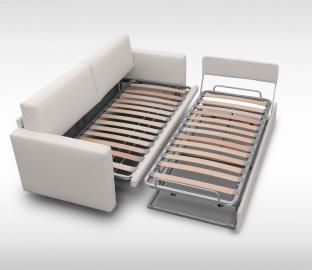 divano letto singolo con secondo letto o cassetto