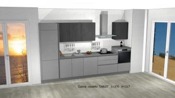 Cucine Creo Tablet composizione da 370 cm