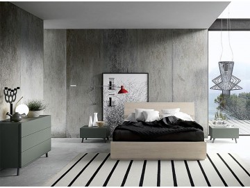 Letto a contenitore in melaminico modello TENDER - GLOBO
