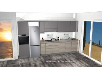 CUCINA CREO prezzo modello Jey Feel con frigo free standing