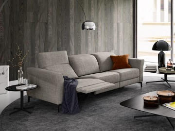Divano RELAX lineare con meccanismo elettrico mod. WILSON