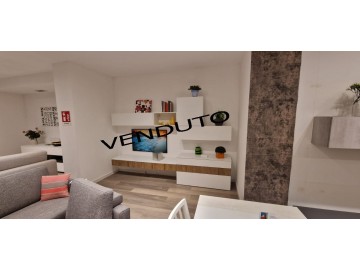 SALDO SOGGIORNO -60%  bianco e rovere nodato