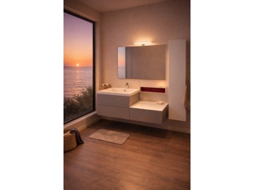 BAGNO LA Valle - SALDO 45% finitura laccata opaco sabbia