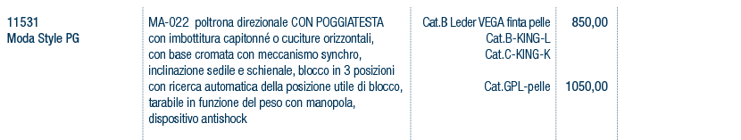 Prezzi art. 11531