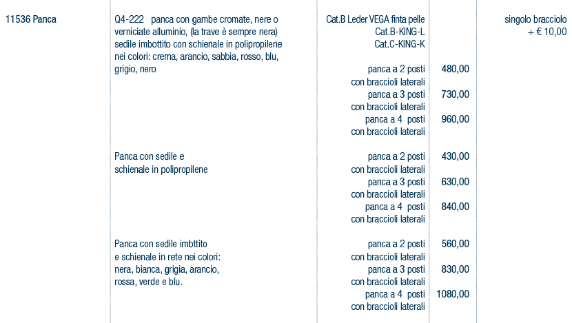 Prezzi art. 11536