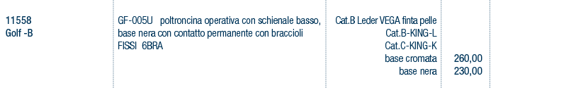 Prezzi art. 11558